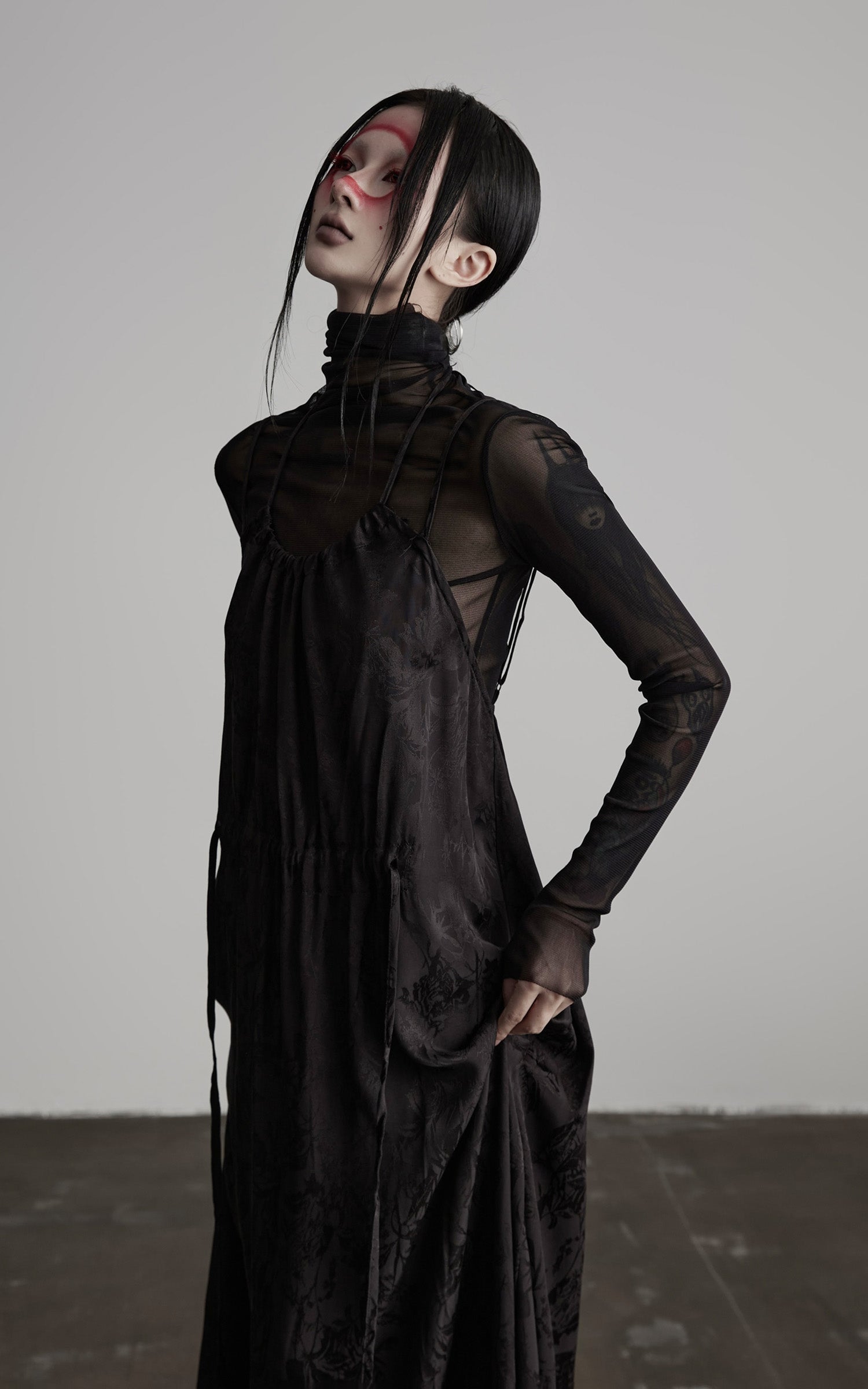DOINDULGE Shadow Jacquard Maxi Dress