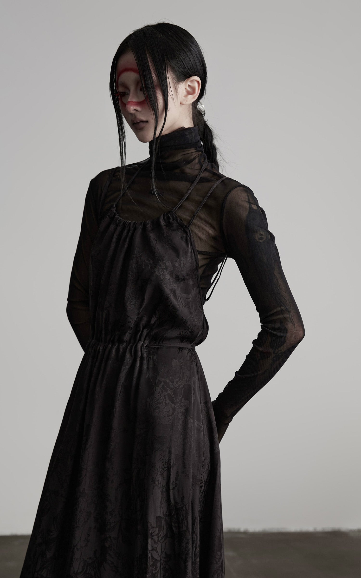 DOINDULGE Shadow Jacquard Maxi Dress