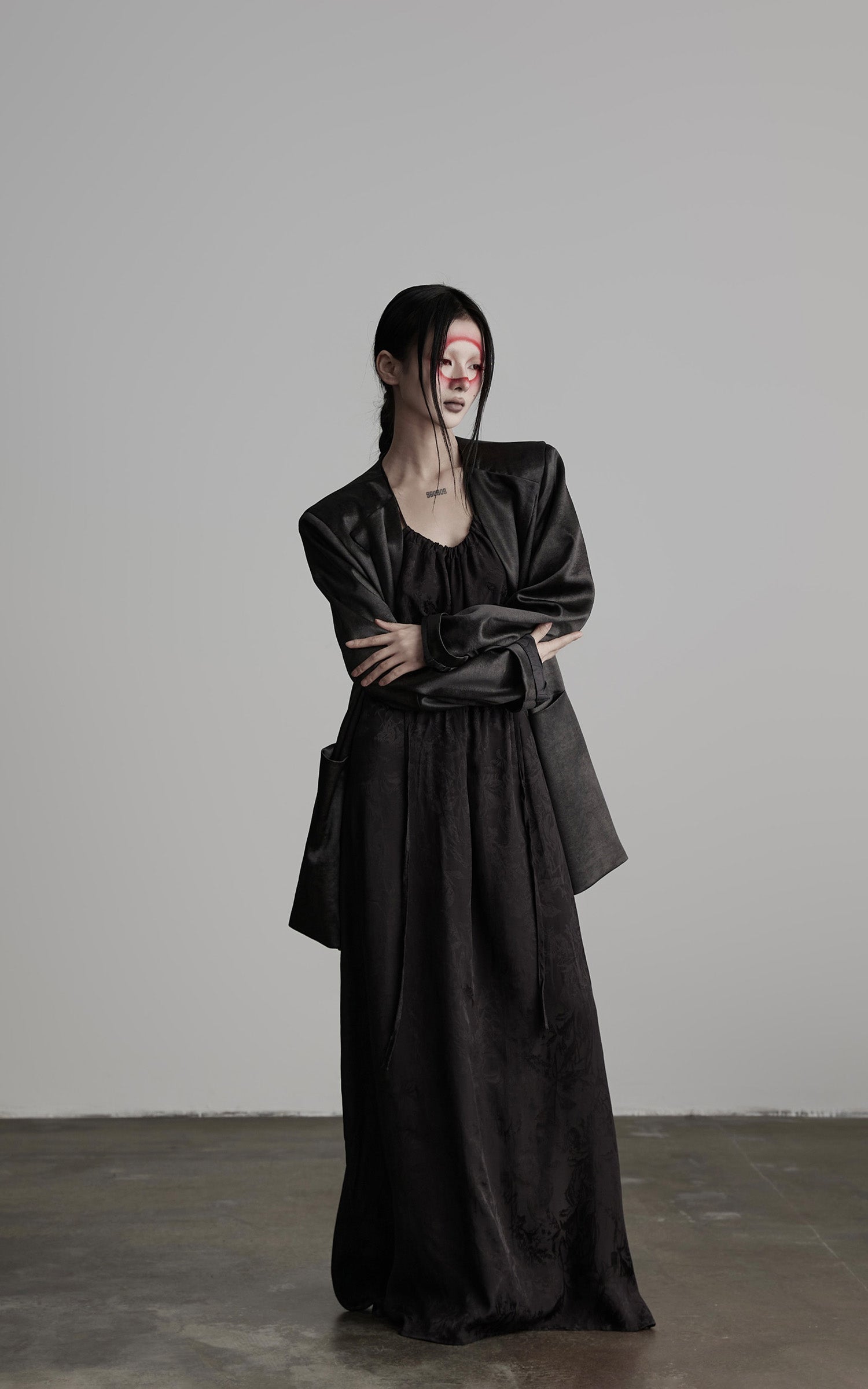 DOINDULGE Shadow Jacquard Maxi Dress