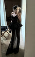 Rase le sol Sheer Layered Tulle Halter Dress - PINKPARKS