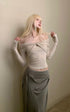 Rase le sol Asymmetrical Draped Skirt - PINKPARKS