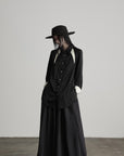 DOINDULGE Deconstructed Asymmetric Contrast Shirt
