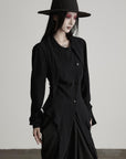 DOINDULGE Deconstructed Fray-Edge Sculpted Shirt