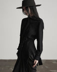 DOINDULGE Deconstructed Fray-Edge Sculpted Shirt