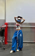 WARDEN EDGE Oversized Wide-Leg Sweatpants - PINKPARKS