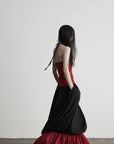 DOINDULGE Curved-Bound Halter Tank Top