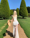 Rase le sol Layered Ruffle Sheer Skirt - PINKPARKS