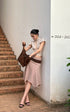 ROVENTE Asymmetric Drape Midi Skirt - PINKPARKS