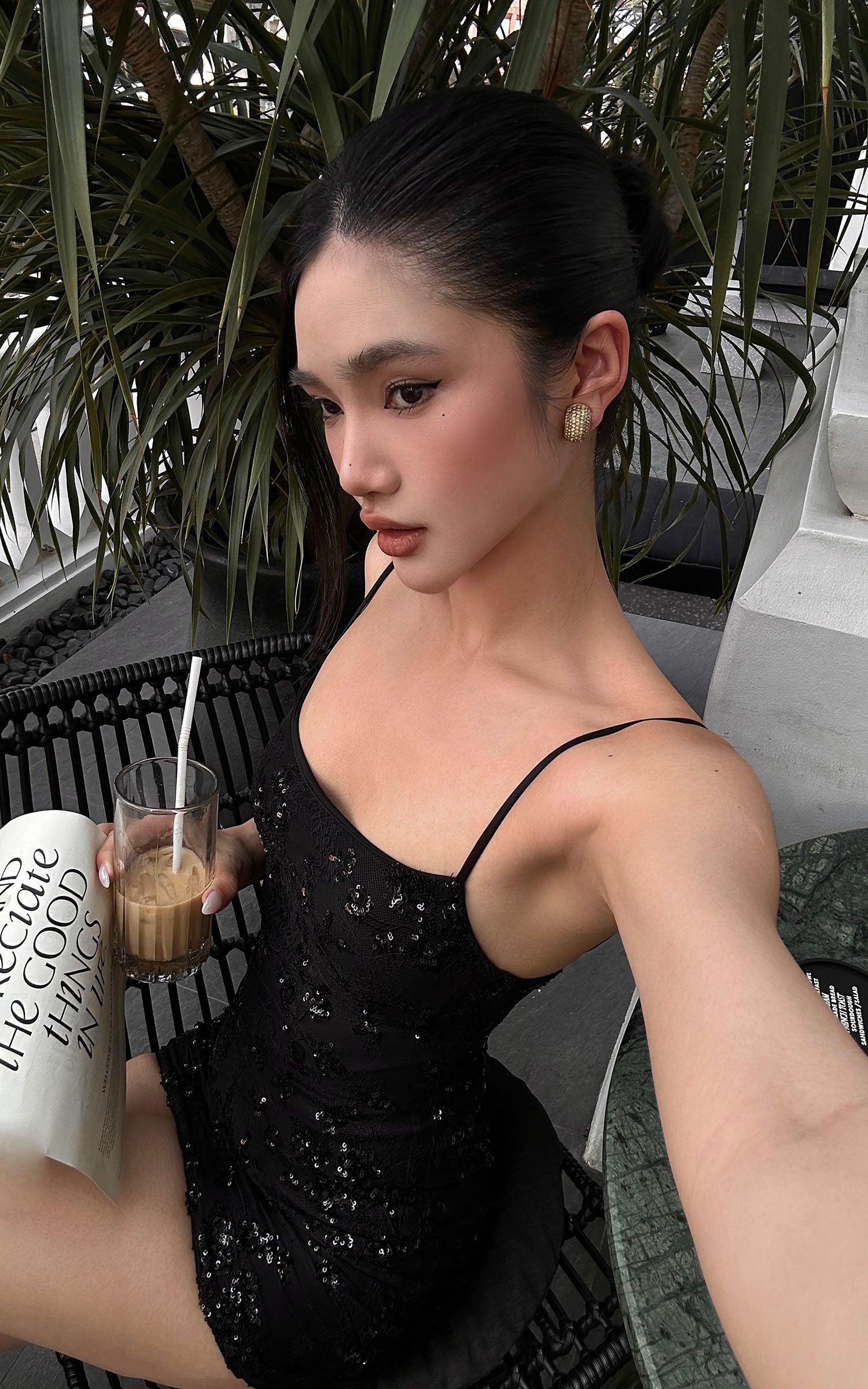 ROVENTE Midnight Glimmer Sequin Dress - PINKPARKS