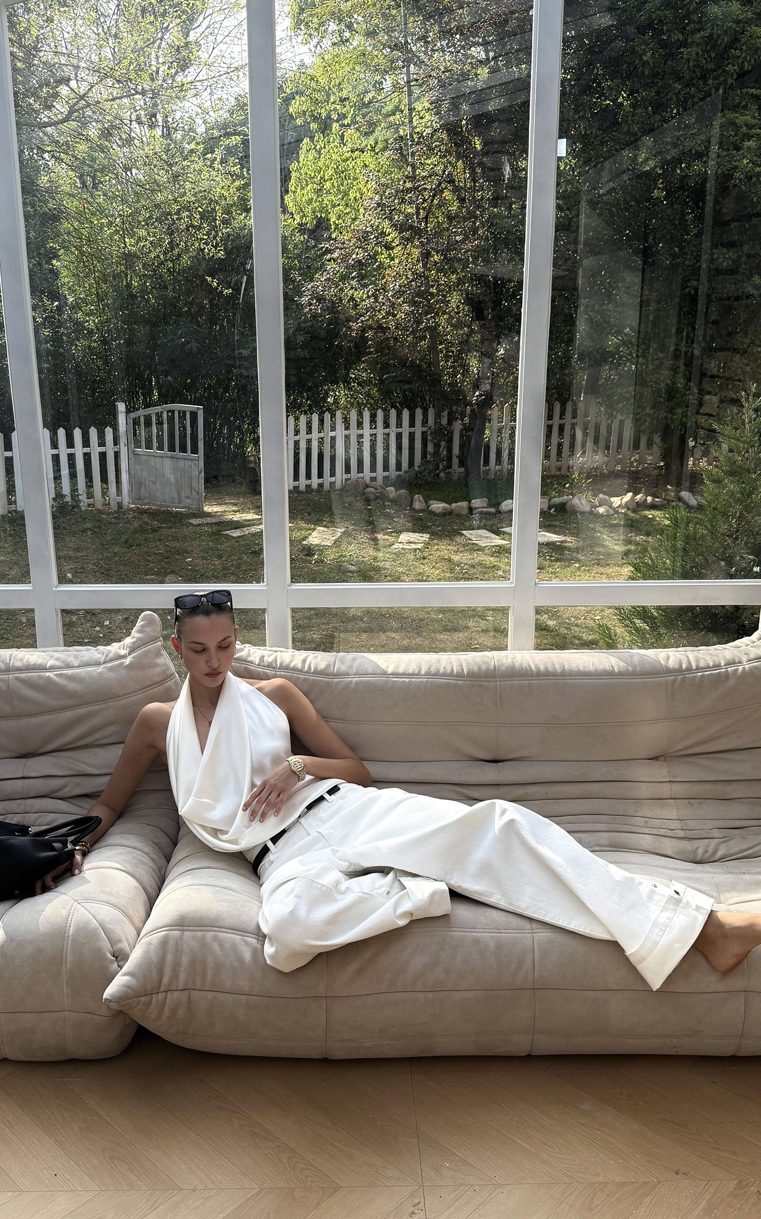 0122stepll Low-Rise Wide Leg Floor Jeans