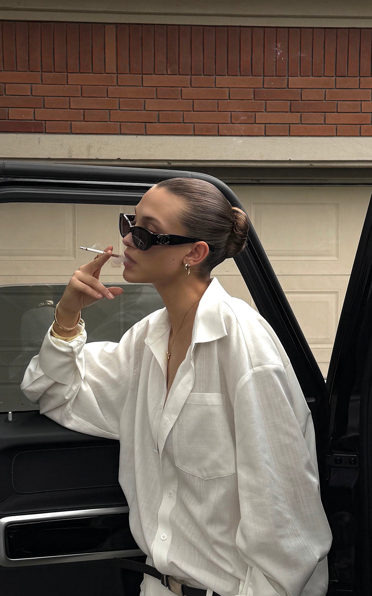 0122stepll 시어 릴랙스드 롱 슬리브 셔츠