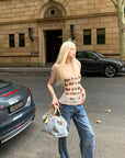 Rase le sol Deconstructed Paneled Straight-Leg Jeans - PINKPARKS