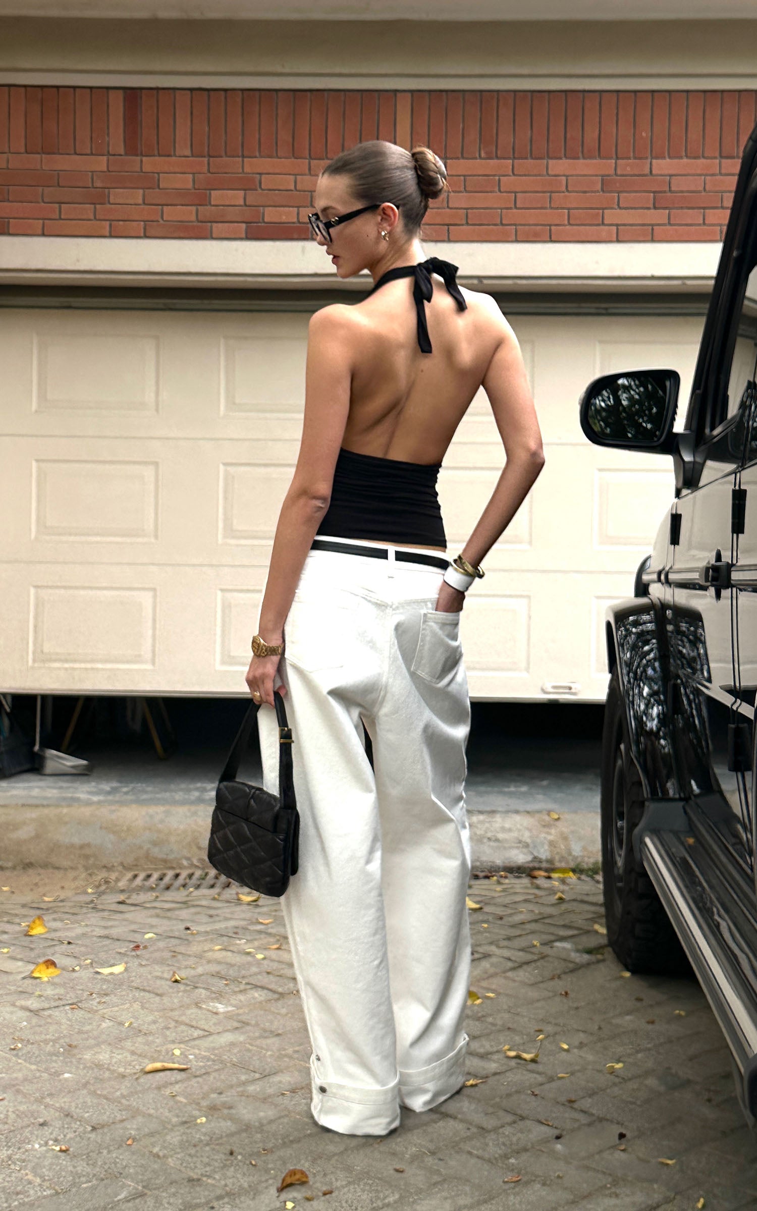 0122stepll Low-Rise Wide Leg Floor Jeans