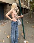 Rase le sol Deconstructed Paneled Straight-Leg Jeans - PINKPARKS