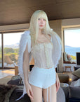 Rase le sol Quilted Texture Stretch Shorts - PINKPARKS