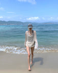 Rase le sol Fluid Knit Long Sleeve Top - PINKPARKS