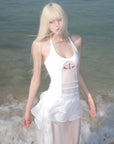 Rase le sol Layered Ruffle Sheer Skirt - PINKPARKS