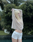 Rase le sol Fluid Knit Long Sleeve Top - PINKPARKS