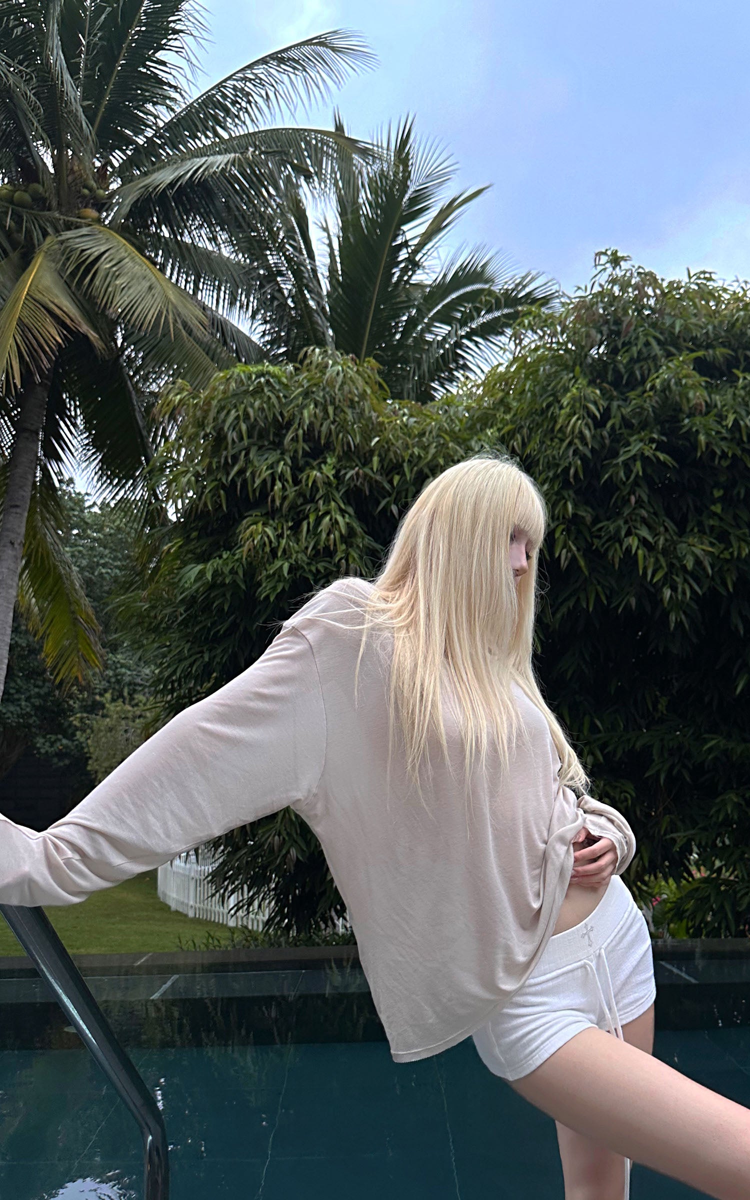 Rase le sol Fluid Knit Long Sleeve Top - PINKPARKS