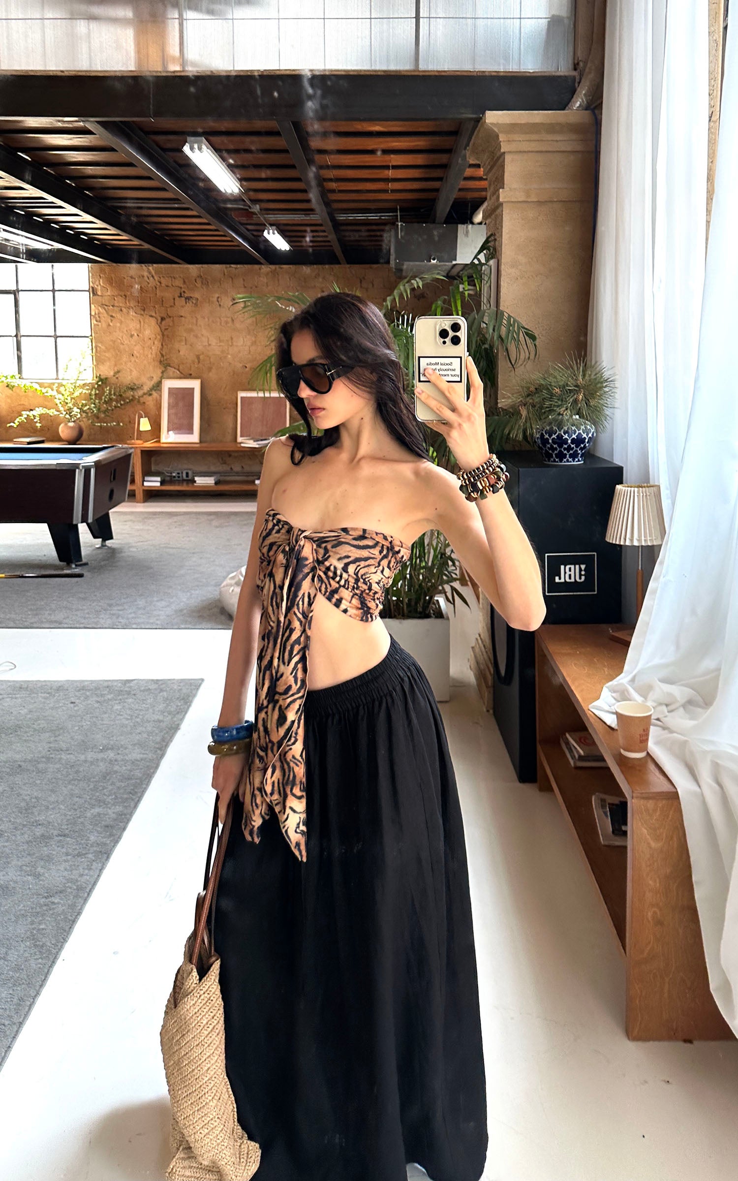 0122stepll Leopard Tie-Front Crop Top