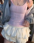 Rase le sol Tiered Volume Sculptural Skirt - PINKPARKS