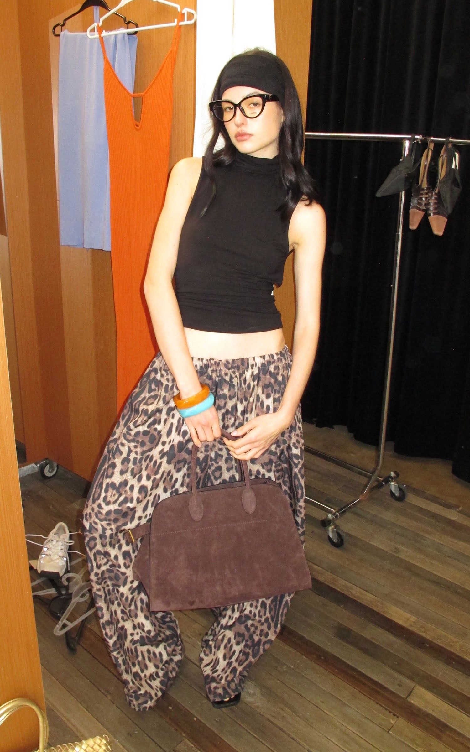 0122stepll Haut sans dos à col montant et sans manches