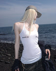 Rase le sol Fitted Jersey Racerback Tank - PINKPARKS