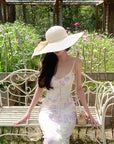DreamyNerd Floral Mesh Slip Maxi Dress - PINKPARKS
