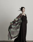 DOINDULGE Draped Dot Mesh Cardigan