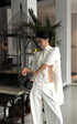 ROVENTE Draped Layered Cape Blouse - PINKPARKS