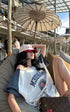 WARDEN EDGE Contrast Sleeve Emblem Tee - PINKPARKS