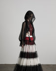 DOINDULGE Layered Tulle Maxi Skirt
