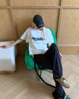 Rase le sol Vintage Convertible Car Graphic Oversized Gender-Neutral T-Shirt - PINKPARKS