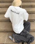 Rase le sol Vintage Convertible Car Graphic Oversized Gender-Neutral T-Shirt - PINKPARKS