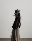 DOINDULGE Braided Rope Drawstring Strap Top