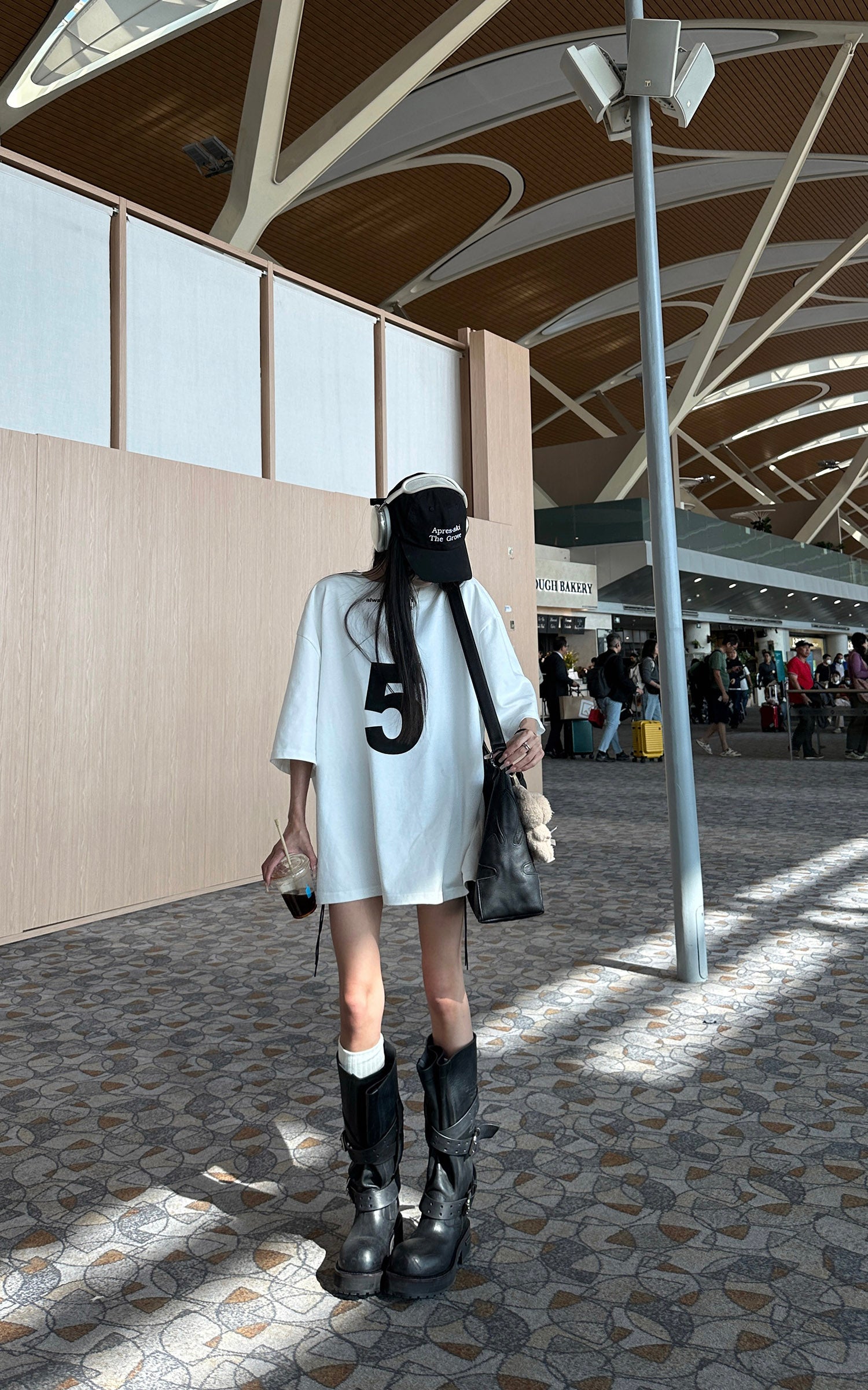 WARDEN EDGE Oversized Graphic Tee with Weekly Print - PINKPARKS