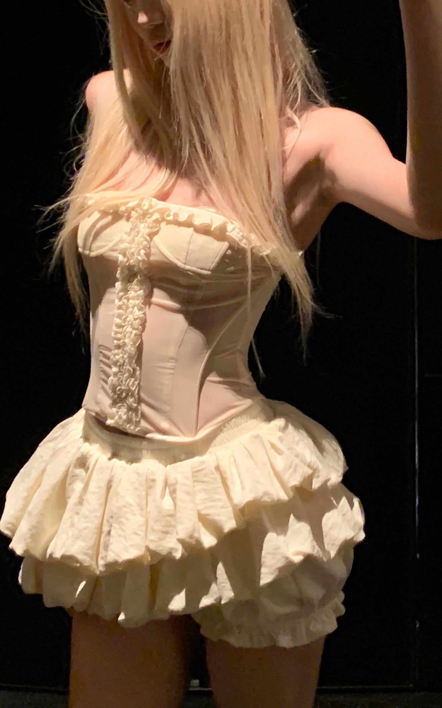 Rase le sol Tiered Volume Sculptural Skirt - PINKPARKS