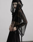 DOINDULGE Draped Maxi Skirt with Medallion