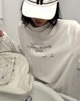 WARDEN EDGE Graphic Print Long Sleeve T-Shirt Minimal Streetwear Style