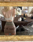 Rase le sol Structured Waist Tank Dual Paneled Silhouette
