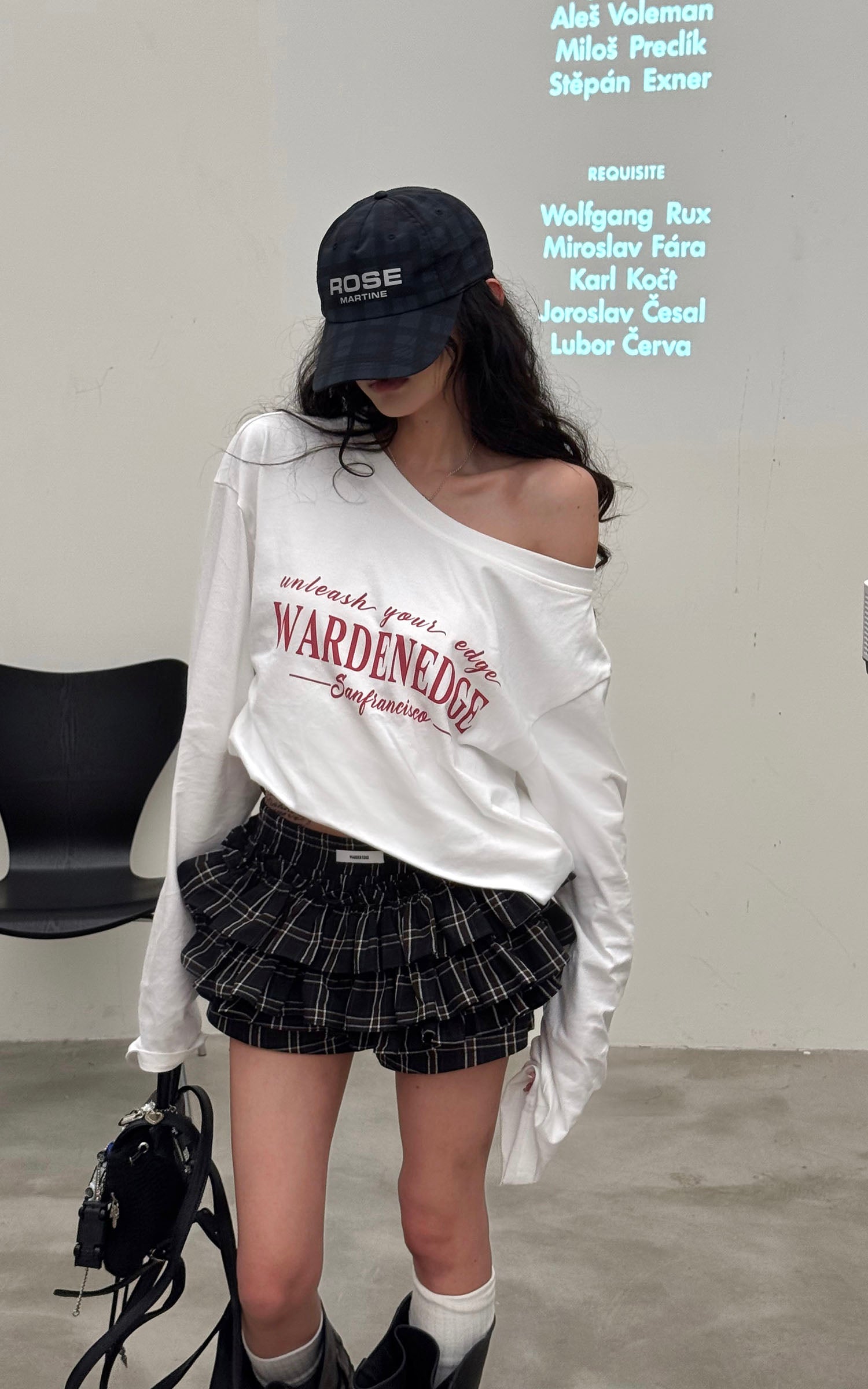 WARDEN EDGE Layered Mini Skirt with Drawstring Detail