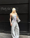 Rase le sol Two-Tone Ribbed Knit Tank Top