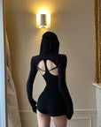 Rase le sol Deconstructed Long-Sleeve Shrug and Racerback Tank Set