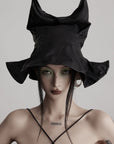 DOINDULGE Leather Corset Tube Top Convertible into Statement Hat