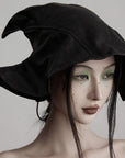 DOINDULGE Leather Corset Tube Top Convertible into Statement Hat