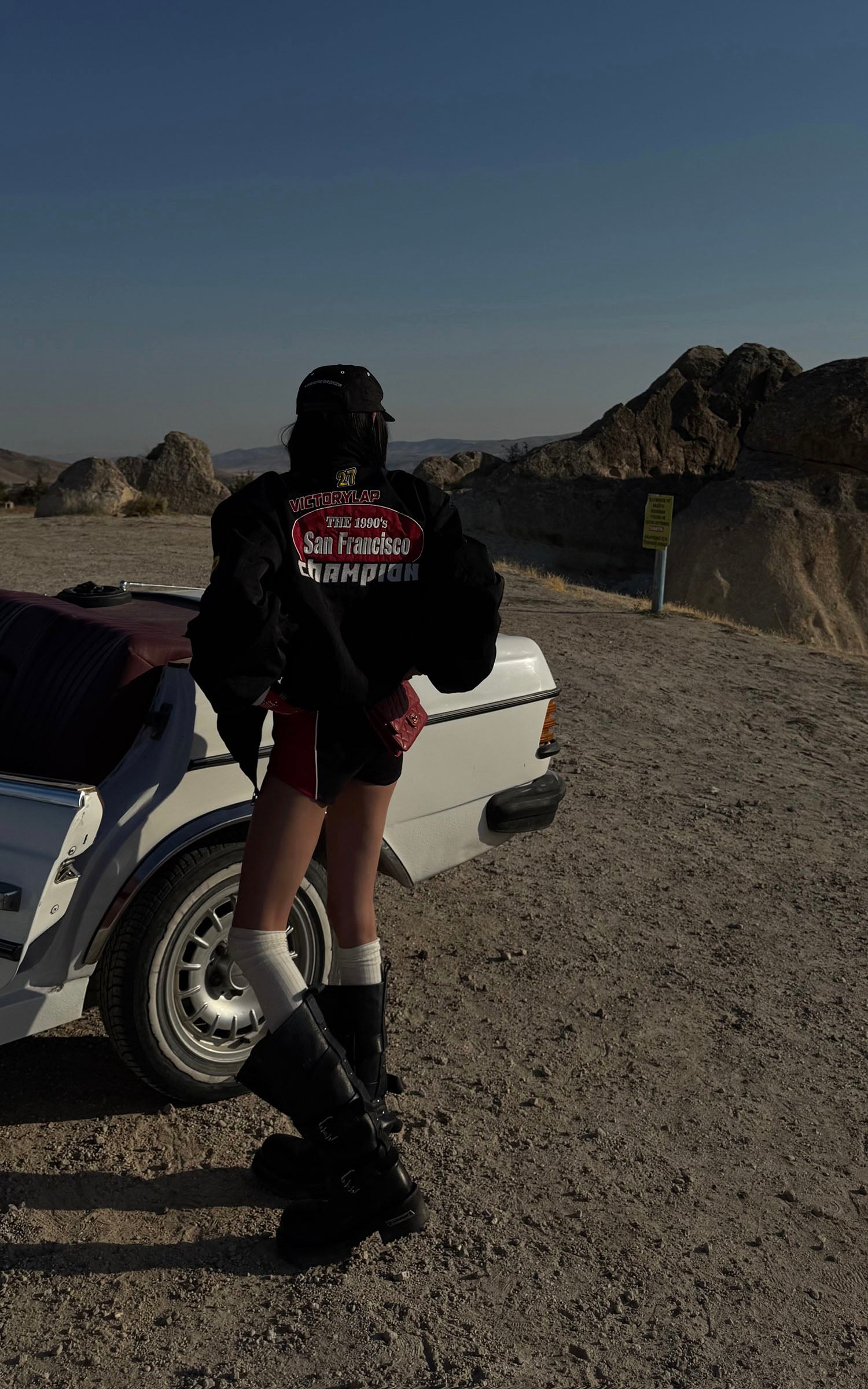 WARDEN EDGE Racing Patch Zip Jacket with Elastic Cuffs and Retro Embroidery