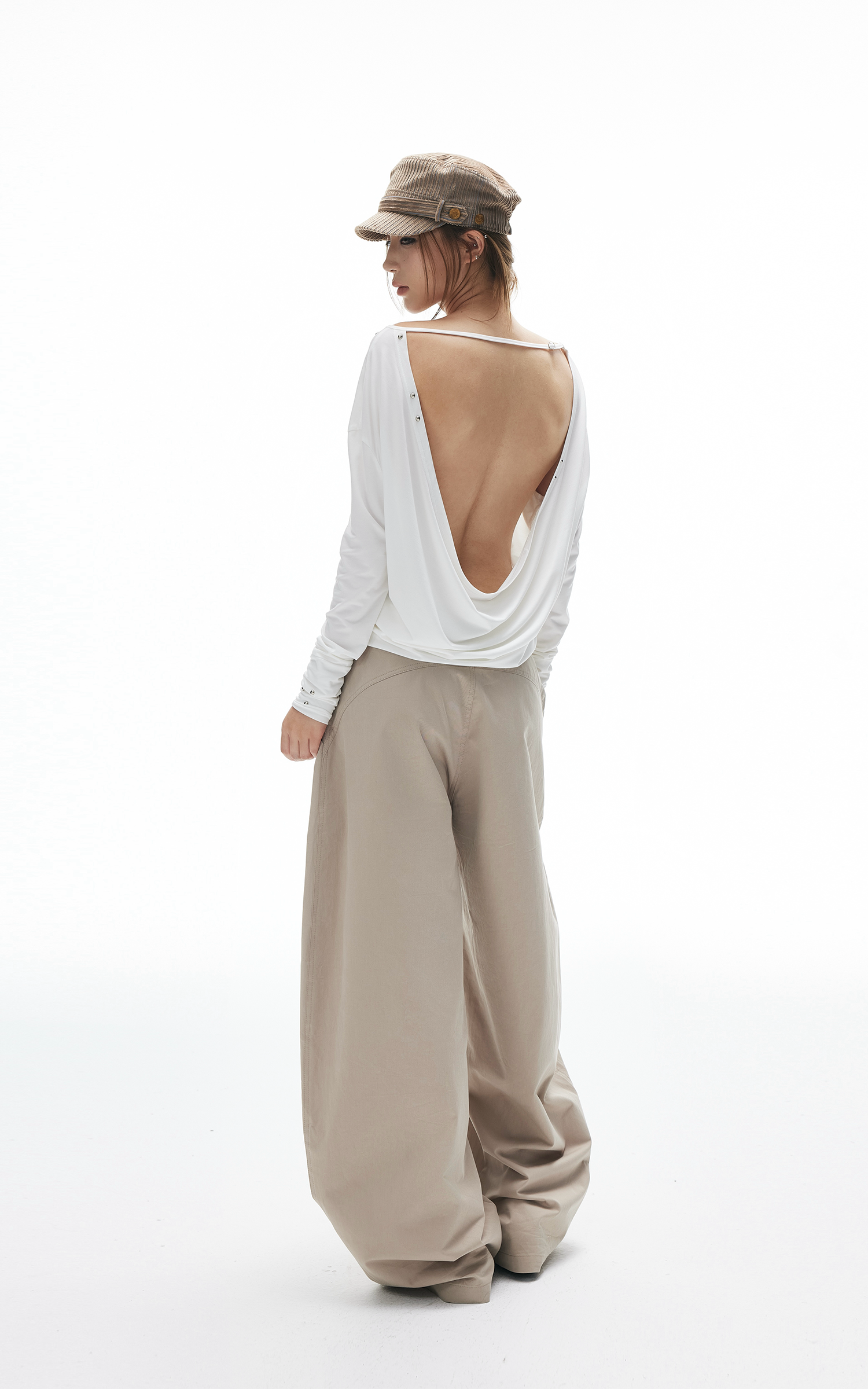 IAMXIAA Wide-Leg Tailored Pants