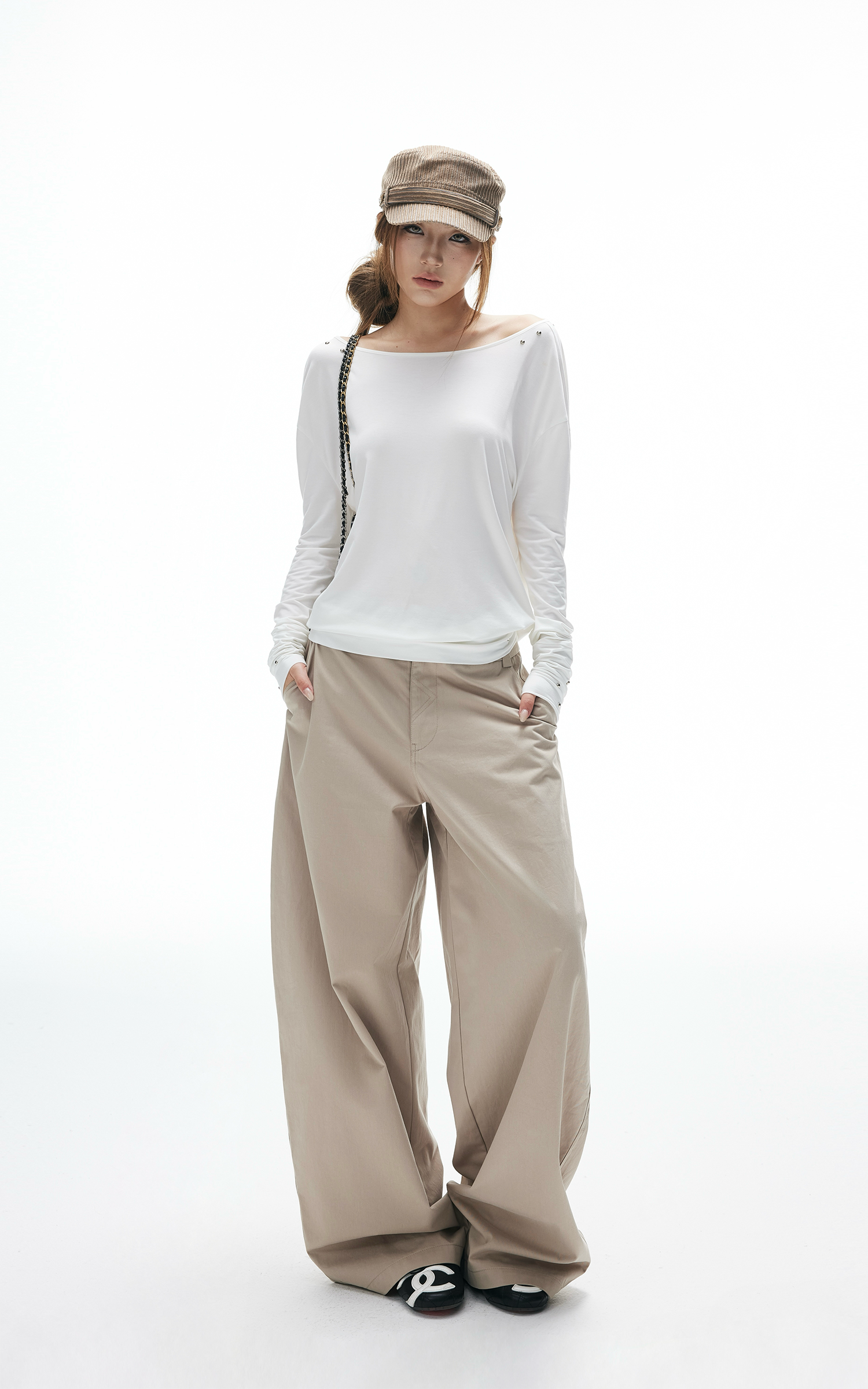 IAMXIAA Wide-Leg Tailored Pants