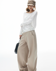 IAMXIAA Open-Back Studded Long Sleeve Top