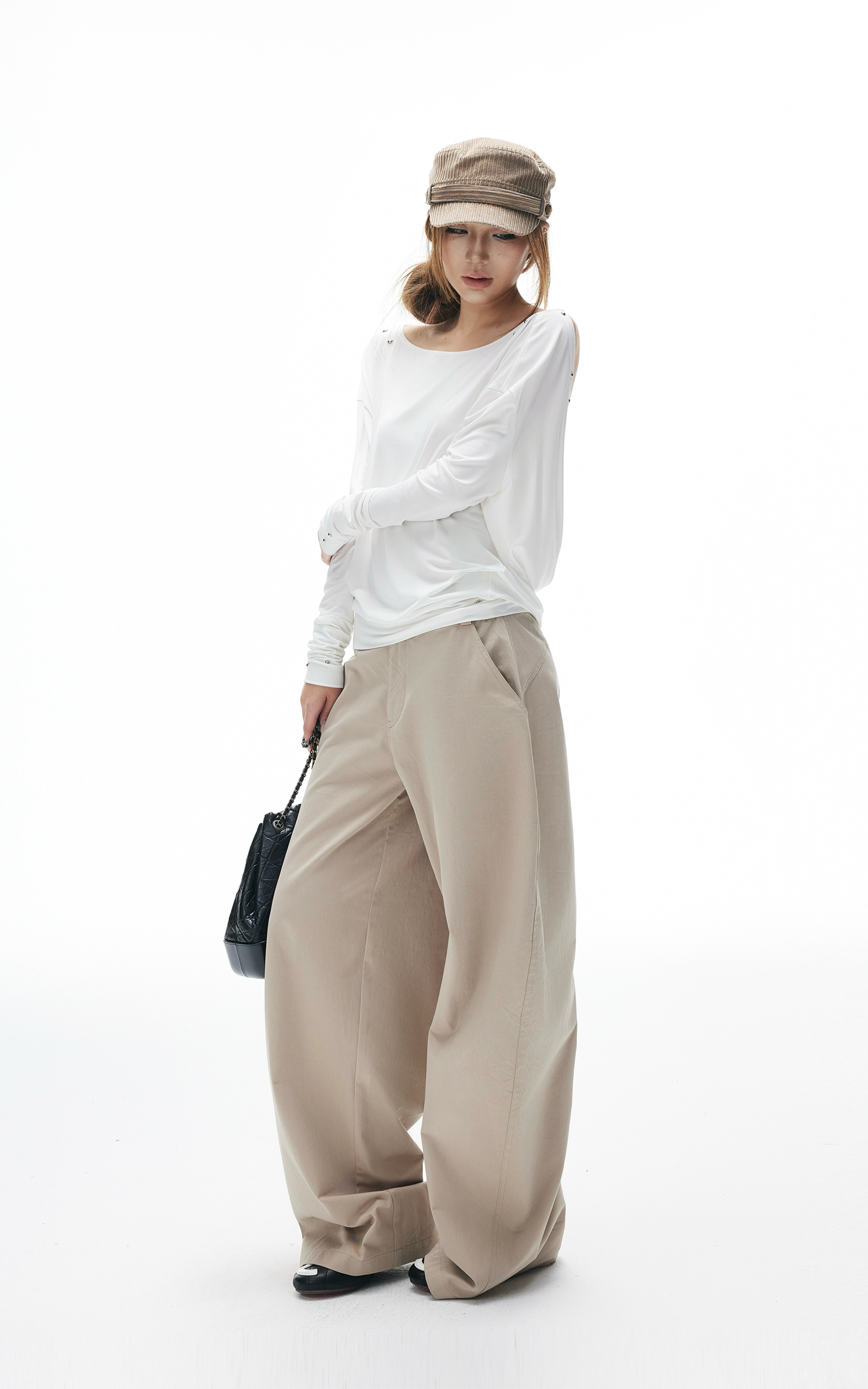 IAMXIAA Wide-Leg Tailored Pants